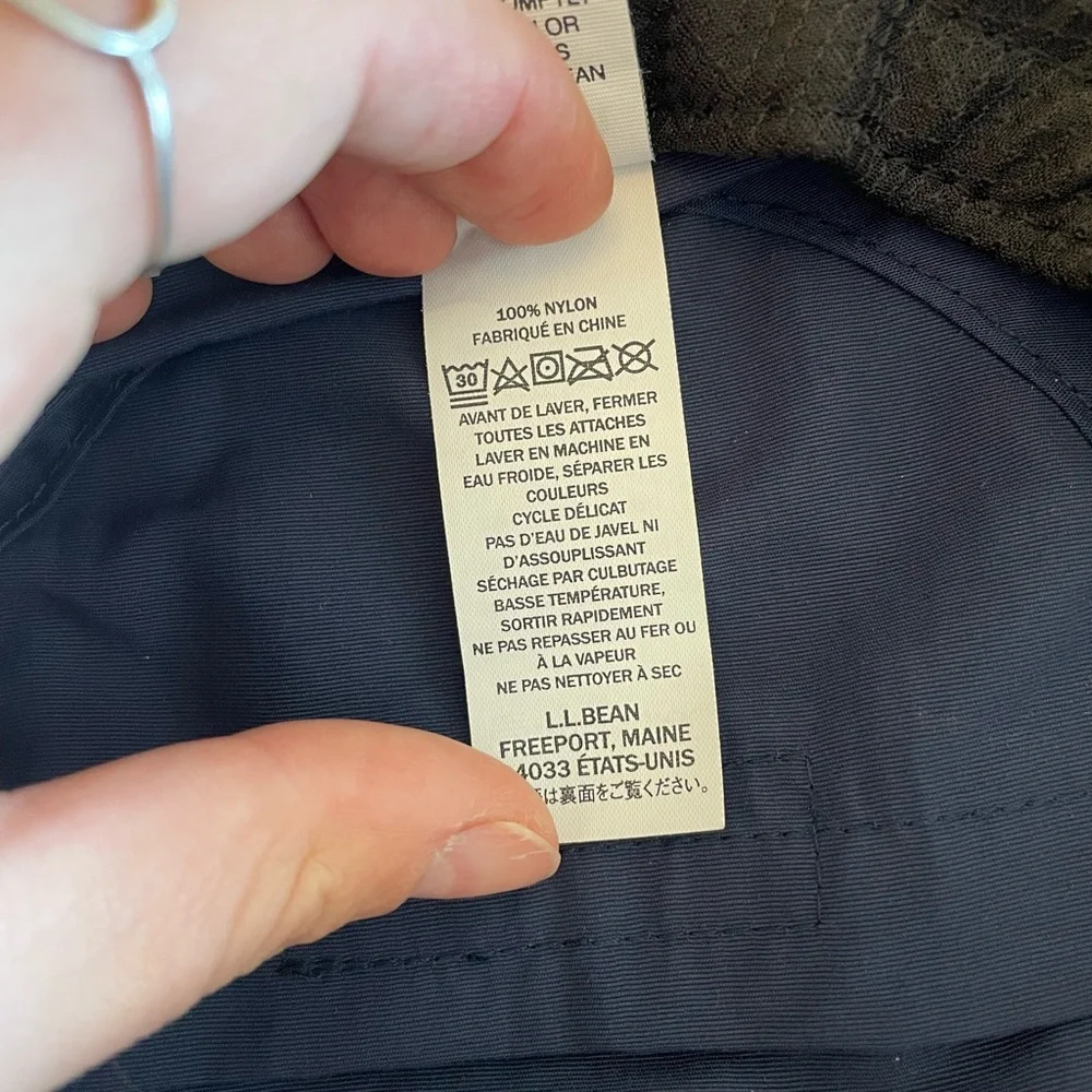 LL Bean Mountain Classic bucket hat 100% nylon adults size Small